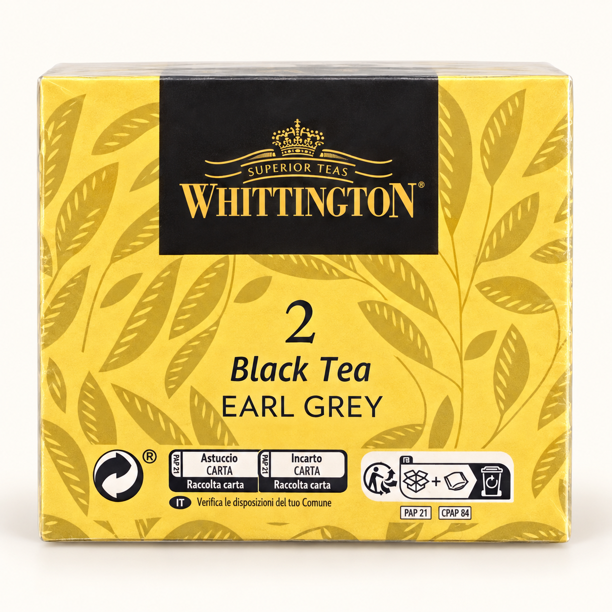 Whittington — Earl Grey n° 2 — Boîte de 15 sachets