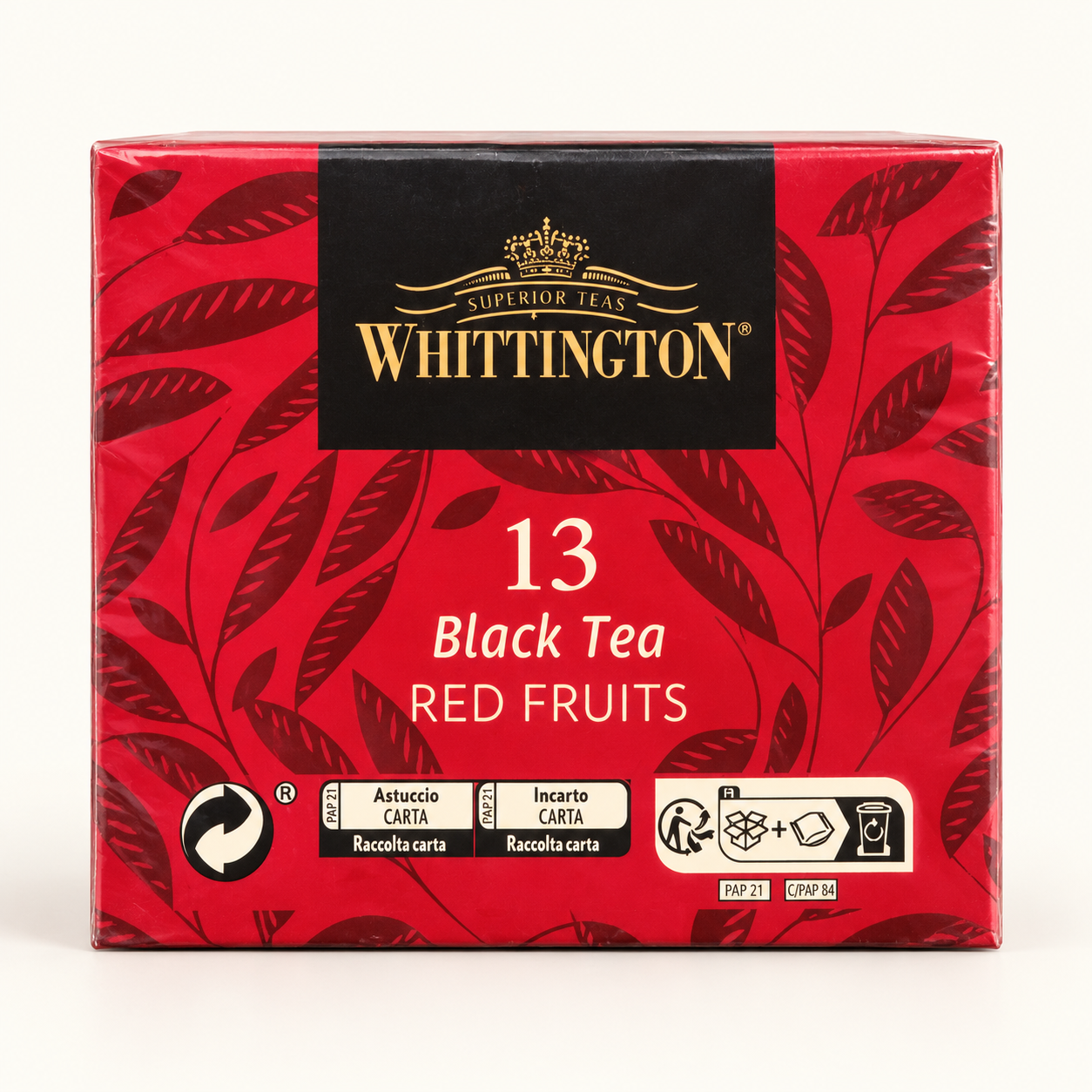 Whittington — Thé noir fruits rouges n° 13 — Boîte de 15 sachets