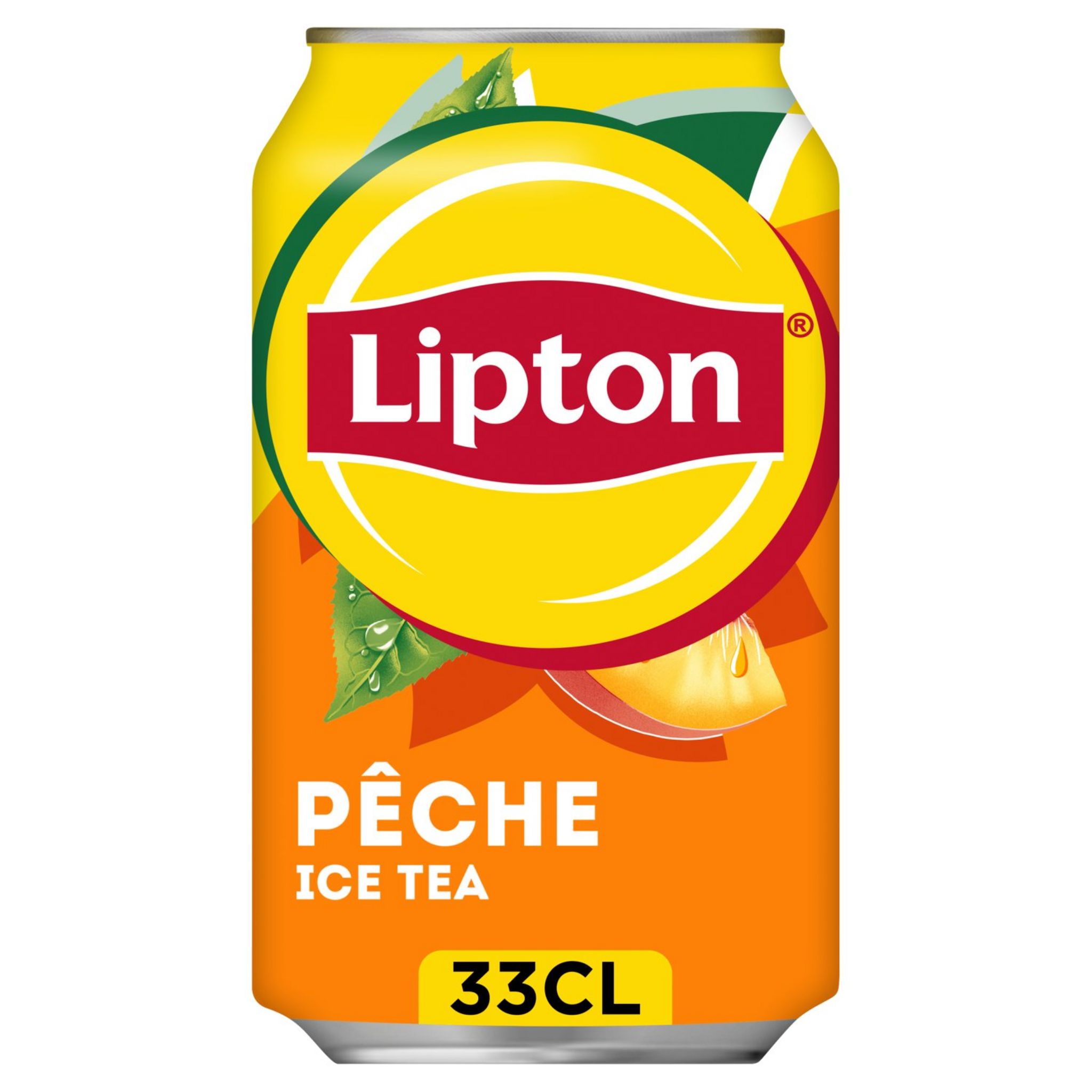 Lipton Ice Tea Pêche – 33 cl — Pack de 24 canettes de 33 cl